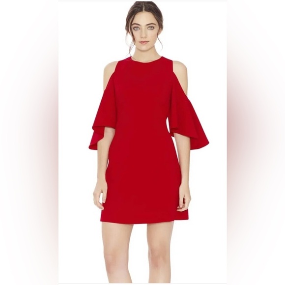 Alice + Olivia Coley Cold Shoulder Sheath Mini Dress - Picture 4 of 7